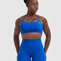 Everyday Cross Over Bralette | Cobalt