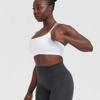 Everyday Cross Over Bralette | White