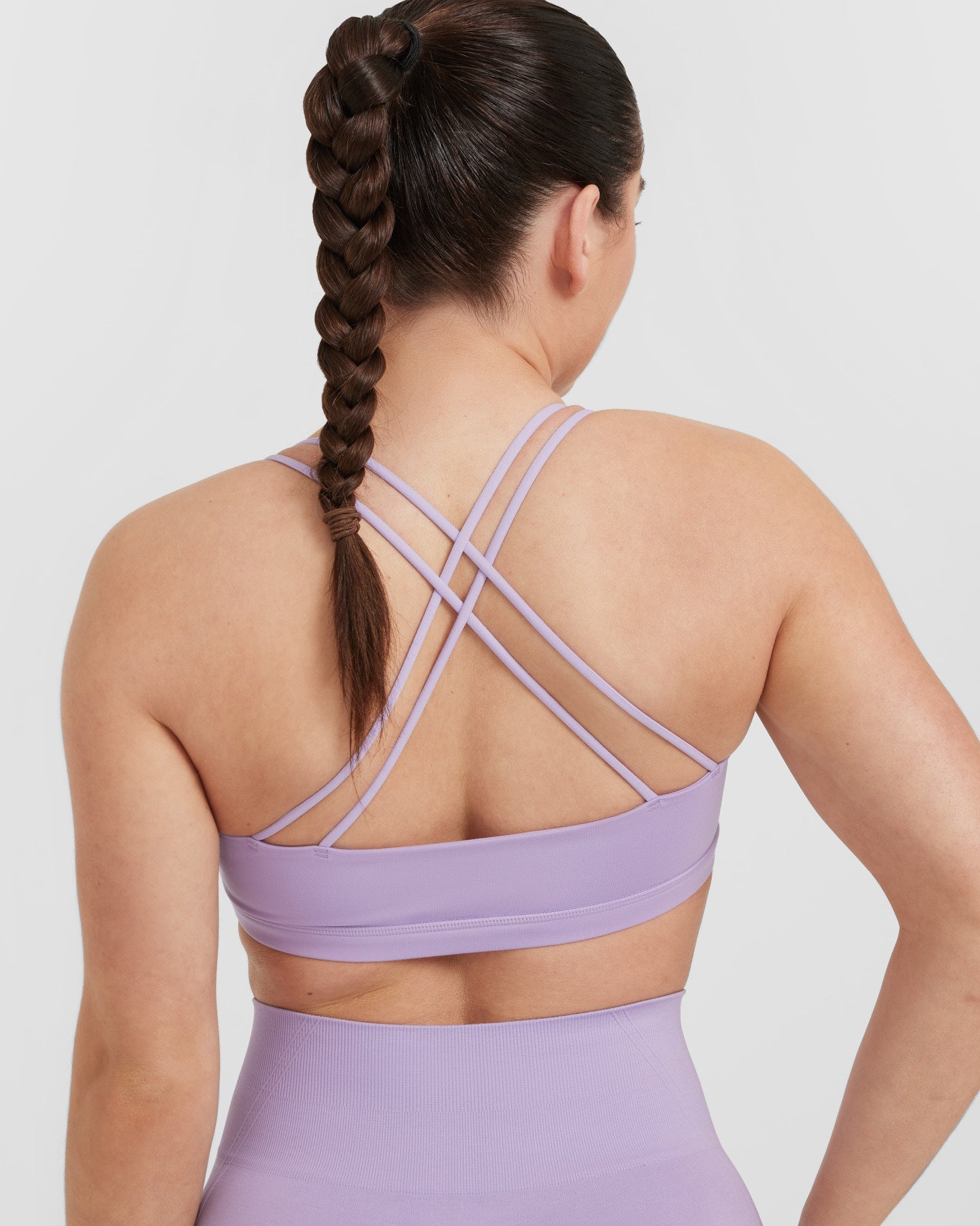 Everyday Cross Over Bralette | Wisteria Purple