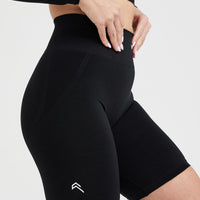 Effortless Seamless Cycling Shorts | Black