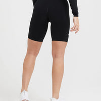 Effortless Seamless Cycling Shorts | Black