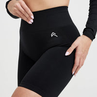 Effortless Seamless Cycling Shorts | Black