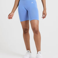 Effortless Seamless Cycling Shorts | Light Denim