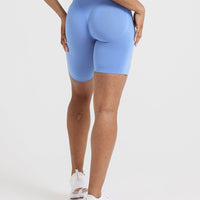 Effortless Seamless Cycling Shorts | Light Denim