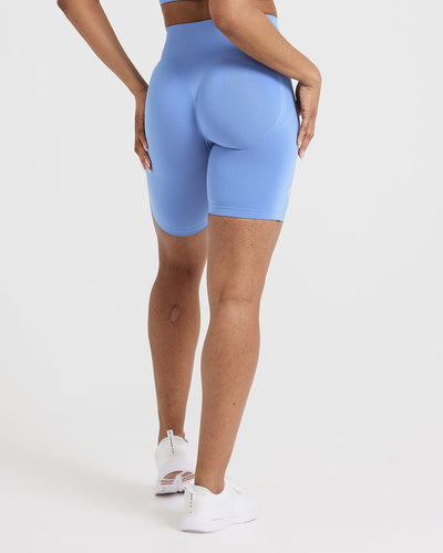Effortless Seamless Cycling Shorts | Light Denim
