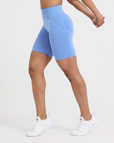 Effortless Seamless Cycling Shorts | Light Denim