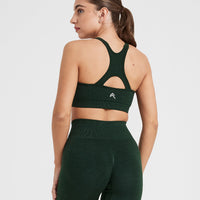 Effortless Seamless High Neck Bralette | Evergreen