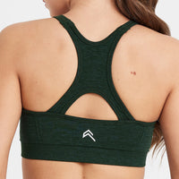 Effortless Seamless High Neck Bralette | Evergreen
