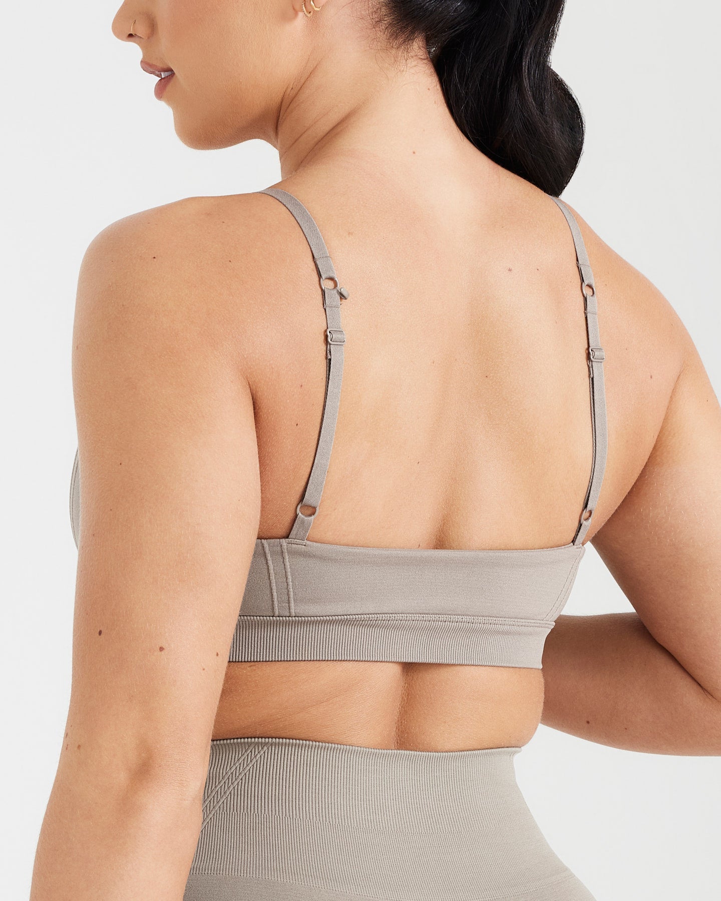 Effortless Micro Bralette with White Logo | Minky