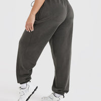 Fleece Oversized Joggers | Deep Taupe