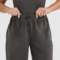 Fleece Oversized Joggers | Deep Taupe