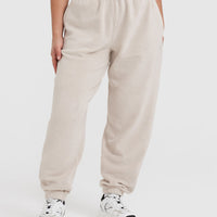 Fleece Oversized Joggers | Sand