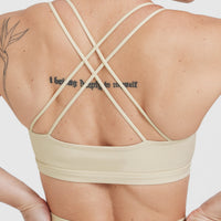 Everyday Cross Over Bralette | Vanilla