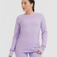 Go To Seamless Loose Long Sleeve Top | Wisteria Purple