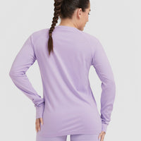 Go To Seamless Loose Long Sleeve Top | Wisteria Purple