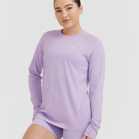 Go To Seamless Loose Long Sleeve Top | Wisteria Purple