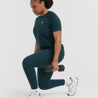Go To Seamless Loose Top | Oil Blue