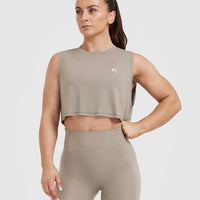 Go To Muscle Crop Vest | Minky