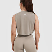 Go To Muscle Crop Vest | Minky