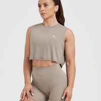 Go To Muscle Crop Vest | Minky