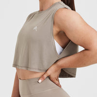 Go To Muscle Crop Vest | Minky