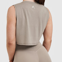 Go To Muscle Crop Vest | Minky