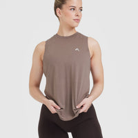 Go To Muscle Vest | Cool Brown