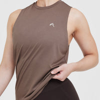 Go To Muscle Vest | Cool Brown