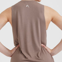 Go To Muscle Vest | Cool Brown