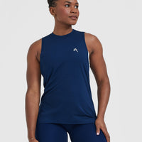 Go To Muscle Vest | Midnight Blue