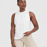 Go To Muscle Vest | White