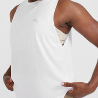 Go To Muscle Vest | White