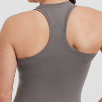 Go To Seamless Fitted High Neck Vest | Ash Grey