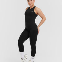 Go To Seamless Fitted High Neck Vest | Black
