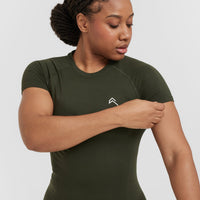 Go To Seamless Fitted Top | Khaki