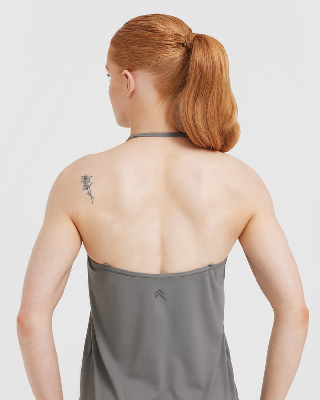Go To Strappy Loose Vest | Ash Grey
