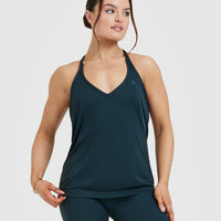 Go To Strappy Loose Vest | Oil Blue