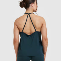 Go To Strappy Loose Vest | Oil Blue
