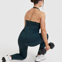 Go To Strappy Loose Vest | Oil Blue