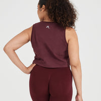 Graphic Jersey Tank | Washed Rosewood