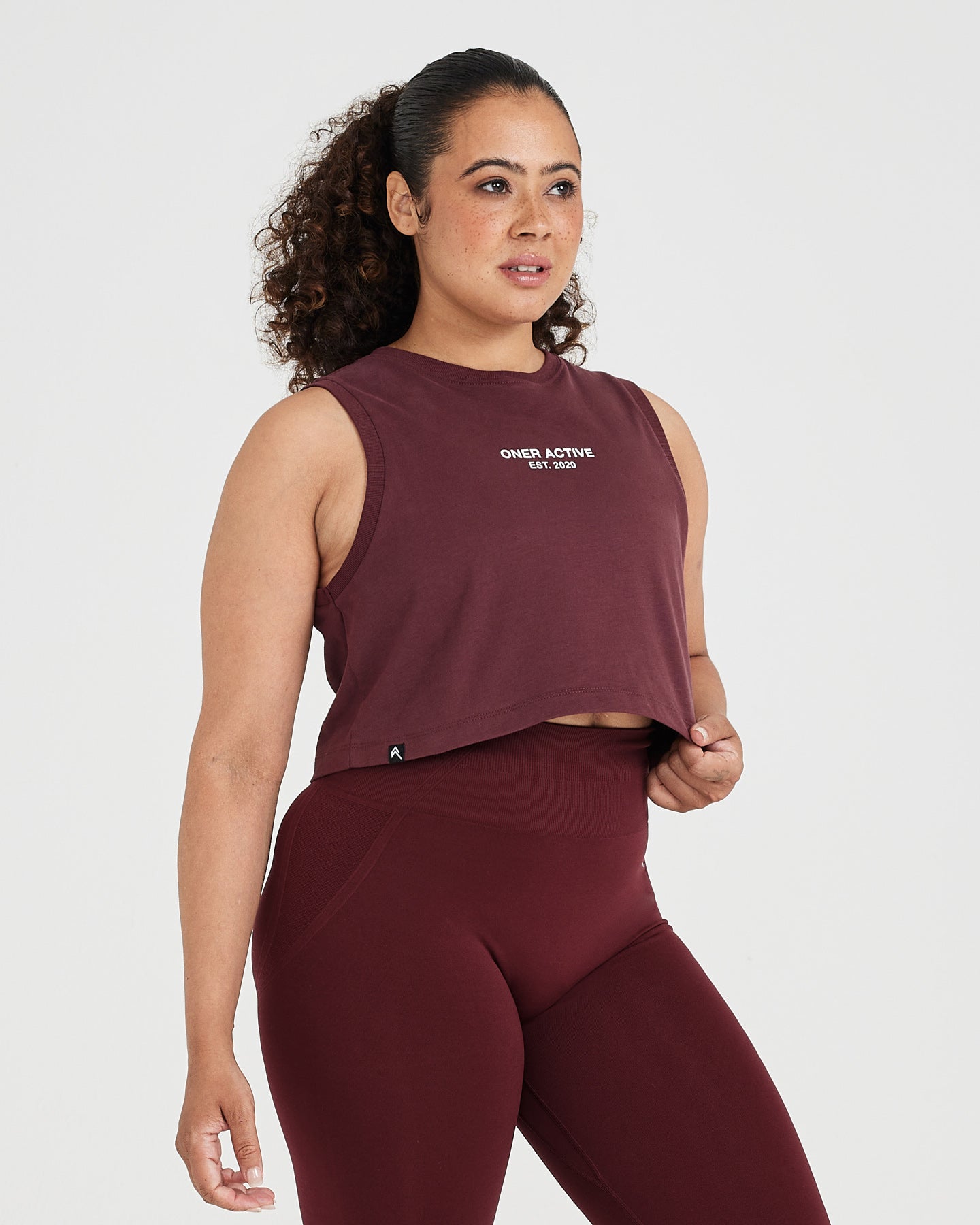 Graphic Jersey Tank | Washed Rosewood