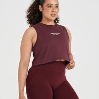 Graphic Jersey Tank | Washed Rosewood