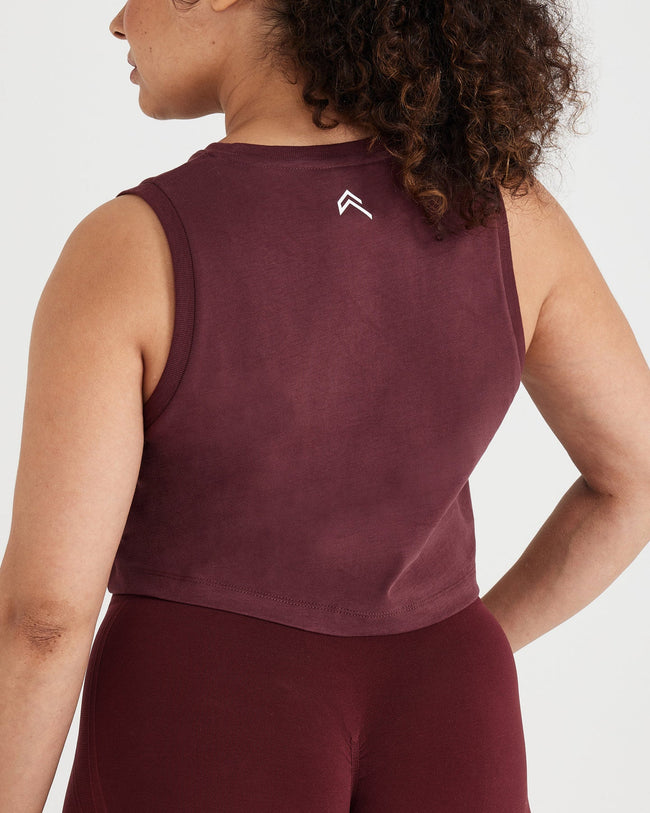 Graphic Jersey Tank | Washed Rosewood