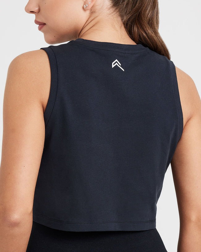Graphic Jersey Tank | Washed Black