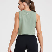 Graphic Jersey Tank | Washed Sage