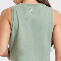 Graphic Jersey Tank | Washed Sage