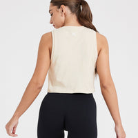 Graphic Jersey Tank | Washed Sand