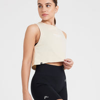Graphic Jersey Tank | Washed Sand