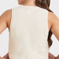 Graphic Jersey Tank | Washed Sand