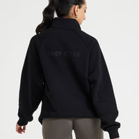 Classic Lounge 1/2 Zip Sweatshirt | Black